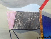 "Pink Umbrella" Original Print on Canvas; signed by the artist and certificated with COA; 1/50pcs.